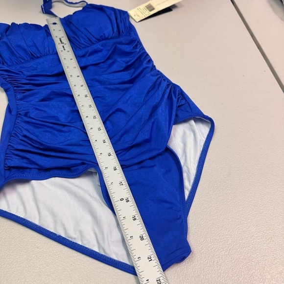 Profile by Gottex Women's One Piece Swimsuit Size 12 Royal Blue - Picture 7 of 7